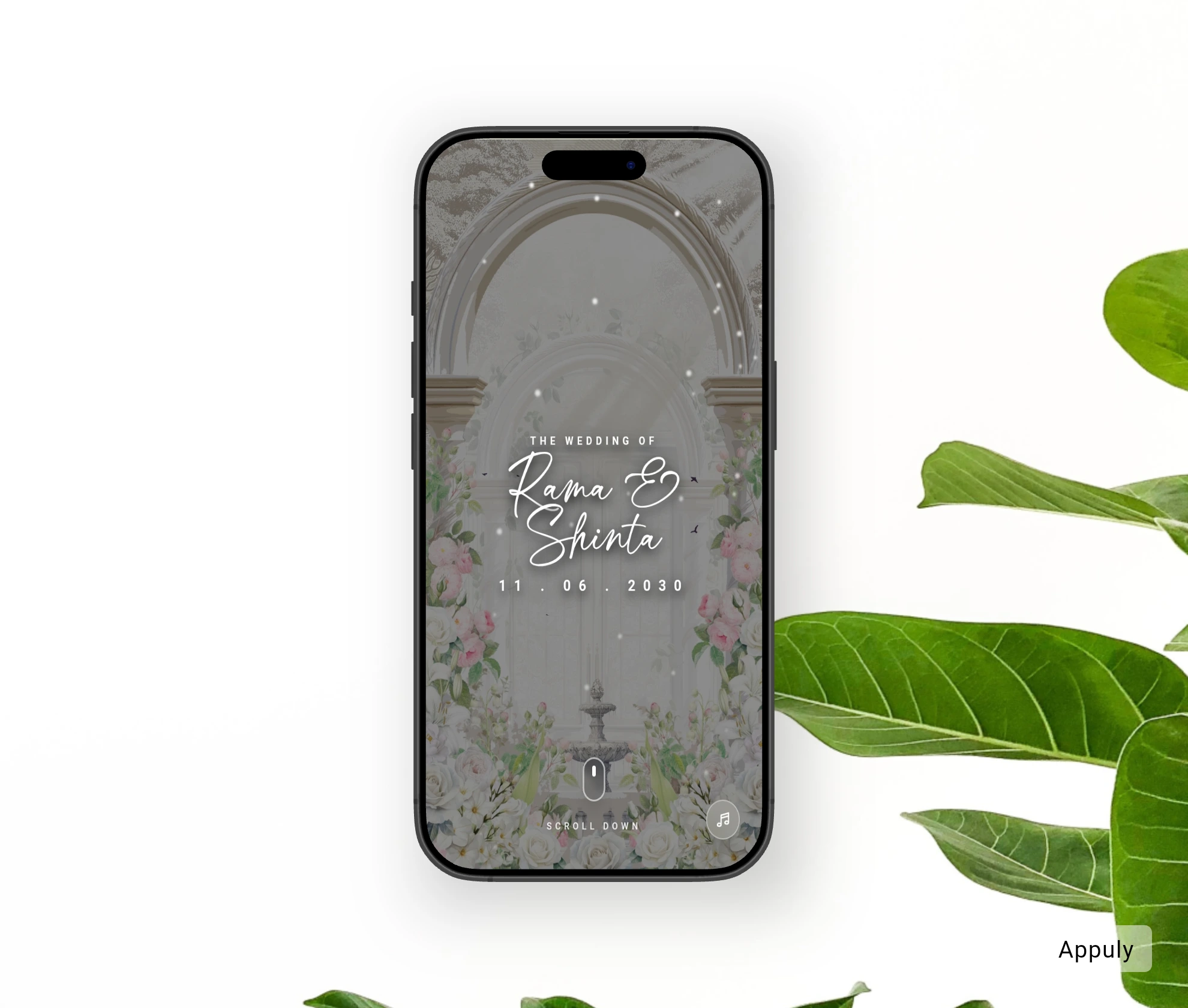 Desain Undangan Pernikahan Website Tema Vintage 3D Menarik